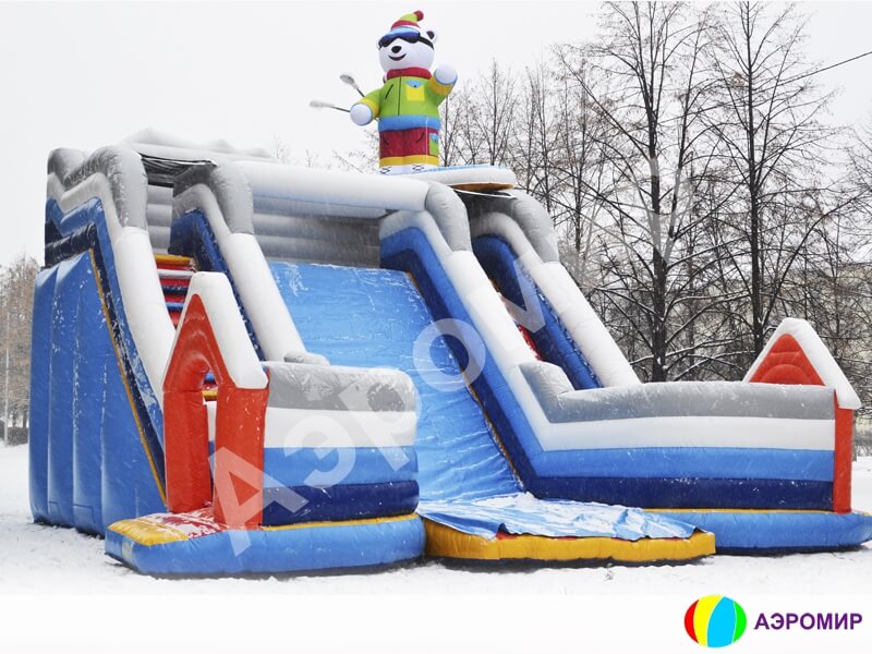 Надувная горка «Олимп», всесезонная горка для эксплуатации зимой и летом!