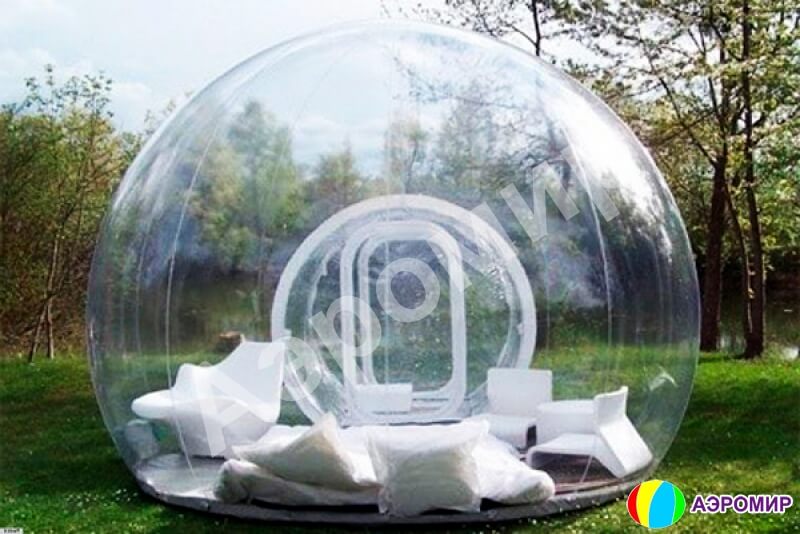 Прозрачная надувная палатка — бабл, шар, inflatable bubble tent