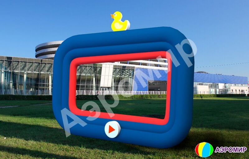 Надувной экран произвольной формы