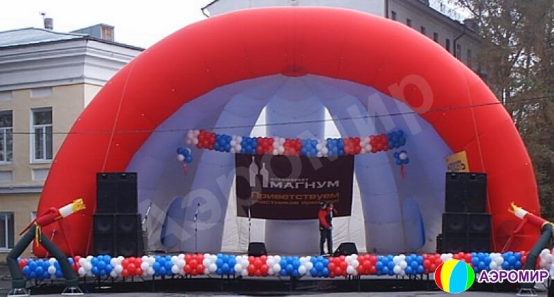 Надувная сцена Ракушка-2